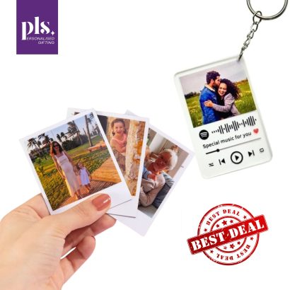 Combo 5: Customized Polaroids + Personalized Keychain