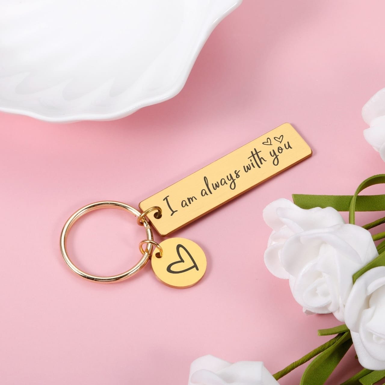 Drive Safe Engraved Metal Keychain - Image 2